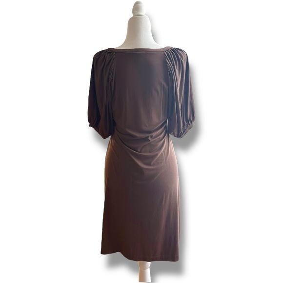 Banana Republic Brown Mini Dress Sz M - Picture 4 of 12